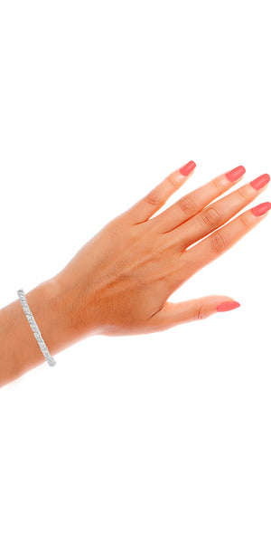 0.26 Cttw Bracelet, Sterling Silver
