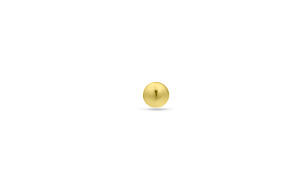 Single Tiny Dot Stud Earring, 14K Yellow Gold