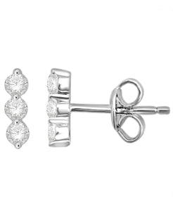 14K Gold 0.15 Cttw Diamond Single Stud Earring