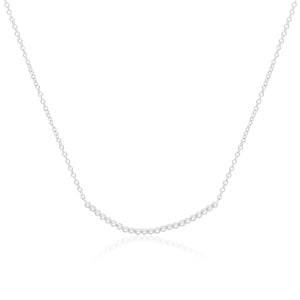 Lab Grown Diamond Bar Necklace, 14K White Gold