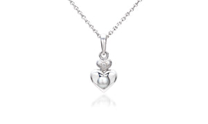 Sterling Silver Mini Diamond Accent and Pearl Jewelry for Children