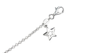 Diamond Accent Star Necklace Earrings or Bracelet for Girls in Sterling Silver