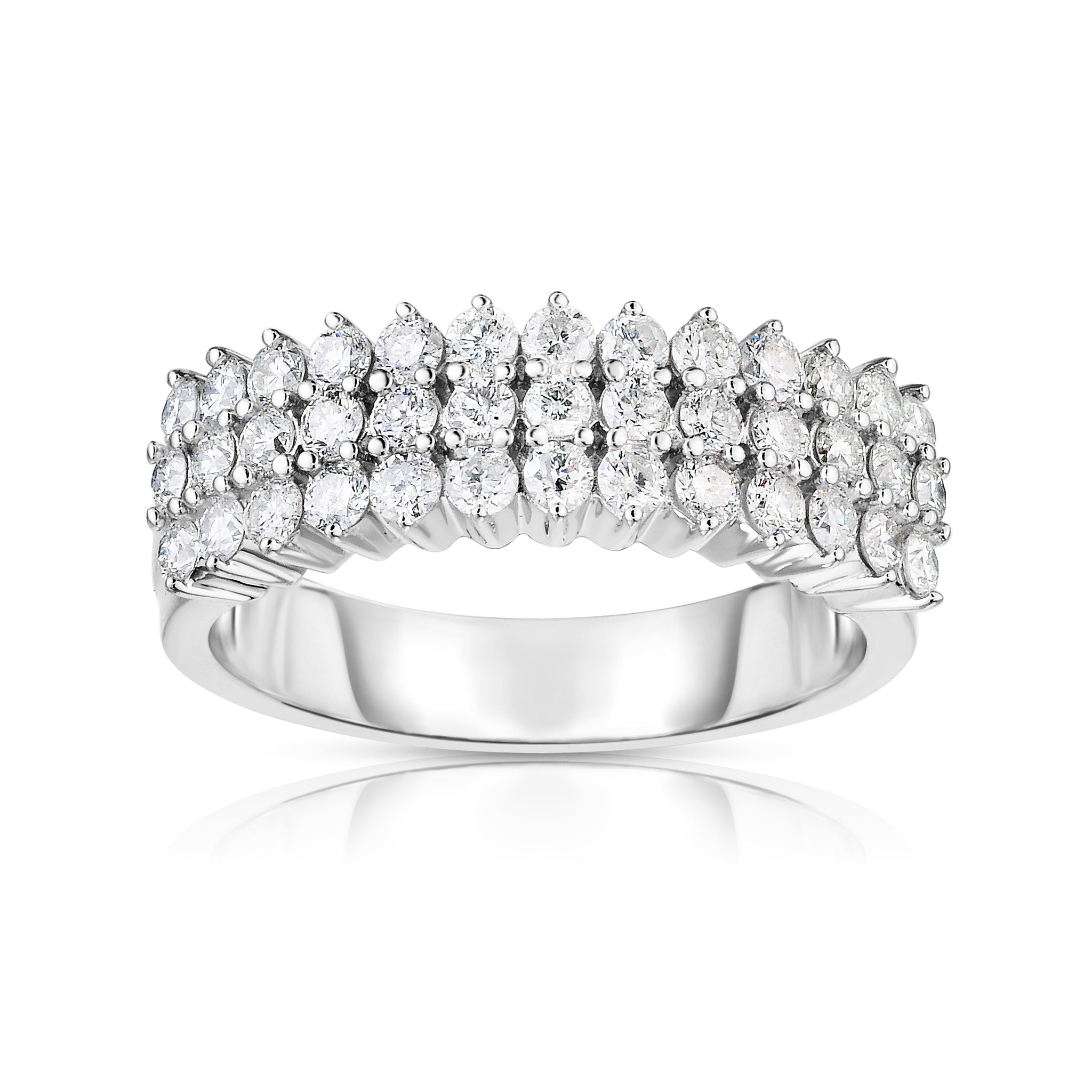 Diamond triple band ring Clearance